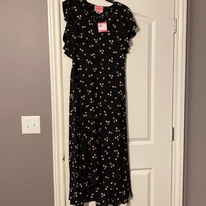 Kate Spade Ditsy Begonia flutter sleeve dress